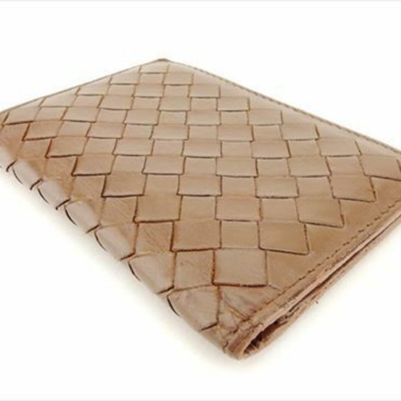 Bottega Veneta Card Case Intrecciato Brown Woman unisex Authentic Used - Picture 6 of 8